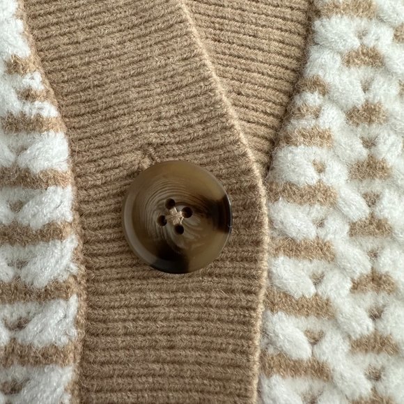 Ann Taylor Textured V-Neck Cardigan - Picture 4 of 8